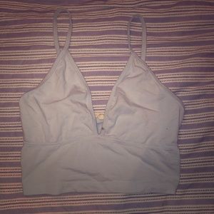 Urban Outfitters Baby Blue Crop Top